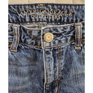 American Eagle Outfitters Dark Blue Denim Shorts